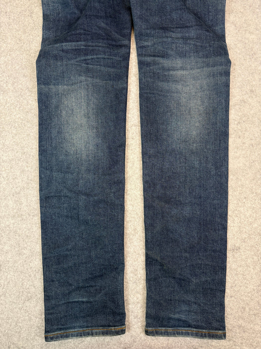 Amiri Ripped Ribbed Denim Jeans (USED) | Vitnage Clothing Store Canada