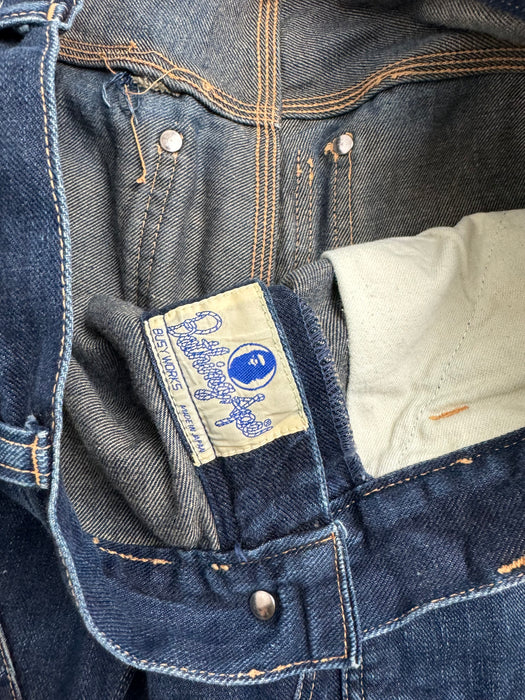 (M) A Bathing Ape Double Knee Denim Pants (USED) | Vitnage Clothing Store Canada