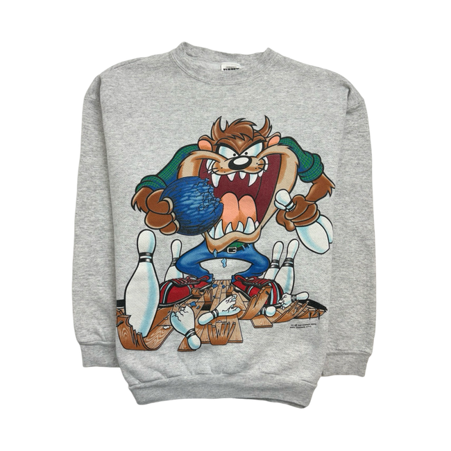 (M) Vintage '95 Tasmanian Devil Bowling Sweatshirt Grey