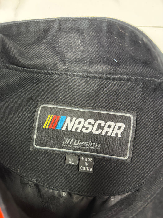 Jeff Hamilton Hooters Nascar Racing Jacket Orange/Black | Vitnage Clothing Store Canada
