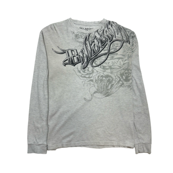 Vintage Y2k Billabong Waffle L/S Tee White