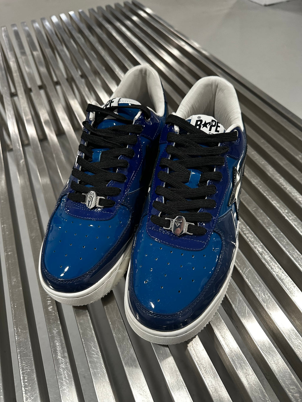 A Bathing Ape Bape Sta Icon M2 Navy (USED)