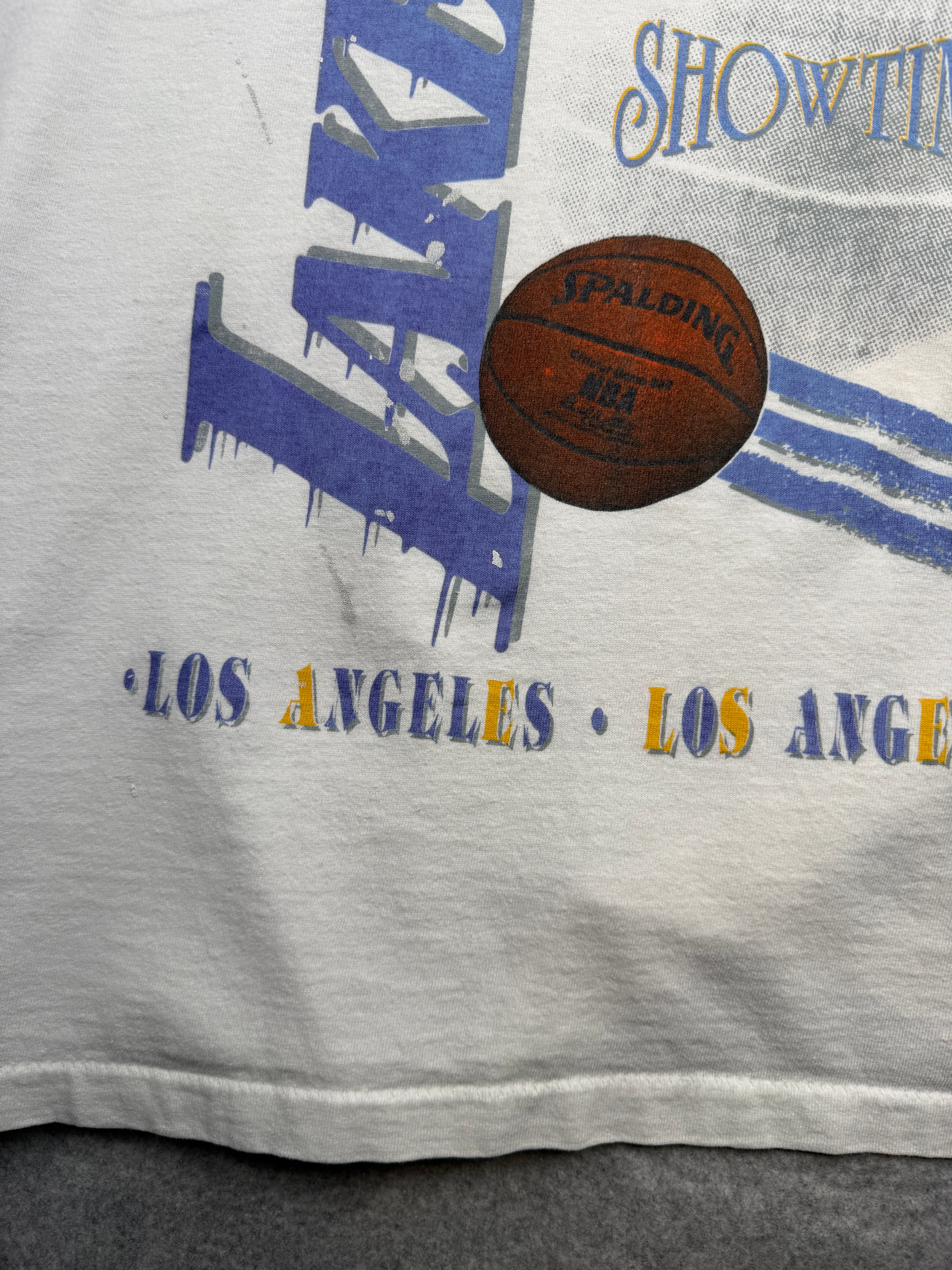 Vintage Salem Showtime Lakers Tee White
