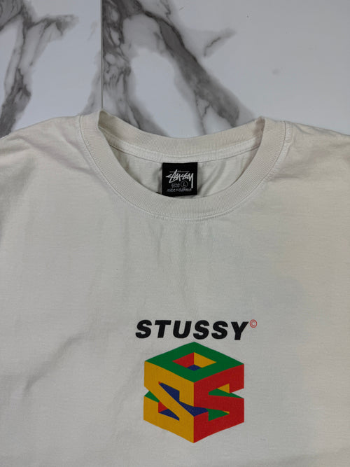 Stussy S64 Pigment Dyed Tee Natural (USED) | Vintage Clothing Store Canada