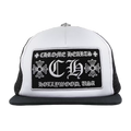 Chrome Hearts CH Hollywood Trucker Hat Black/White