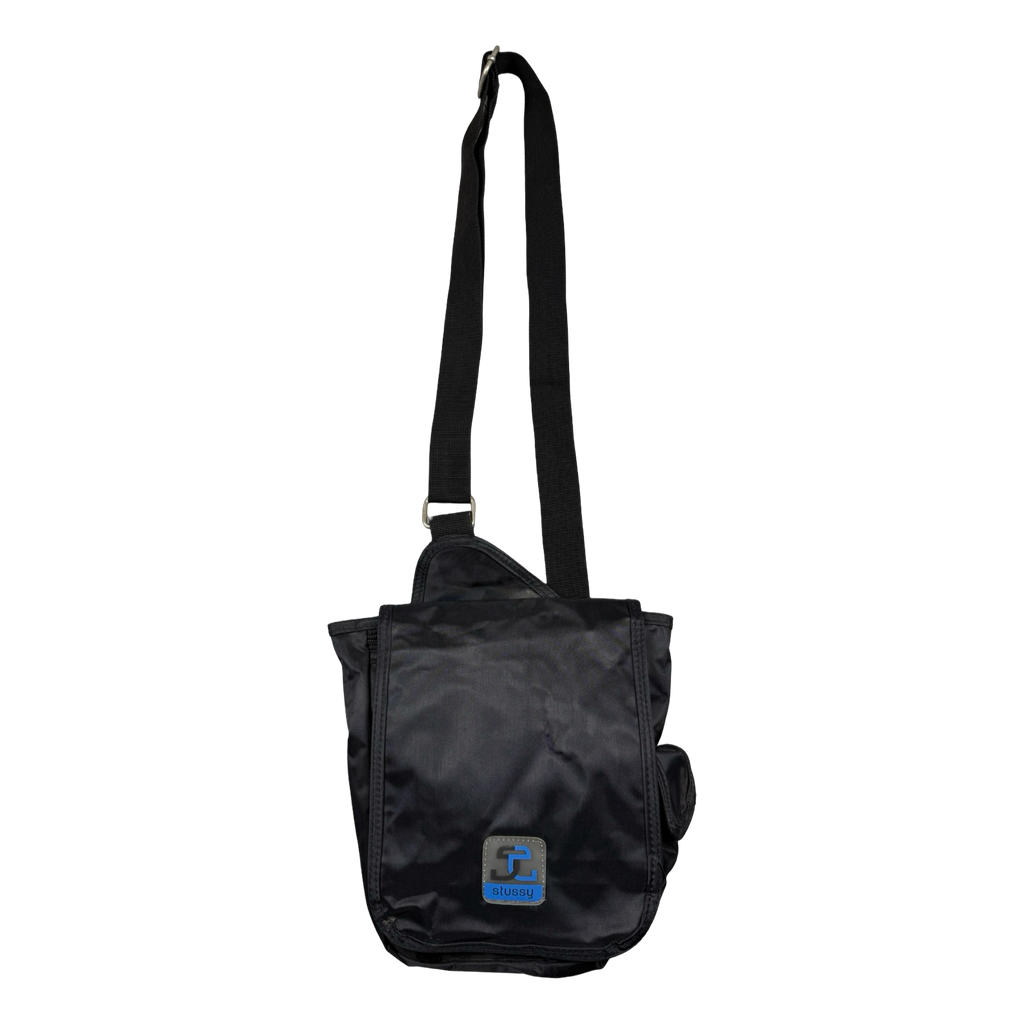 Vintage Stussy Nylon Crossbody Bag Black