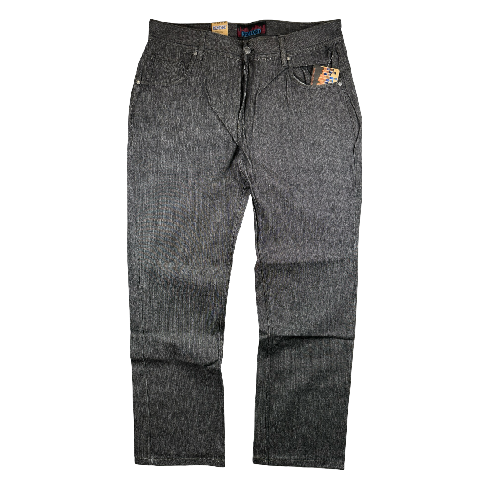 Vintage Y2K Red BBQ Remixed Denim Jeans Black