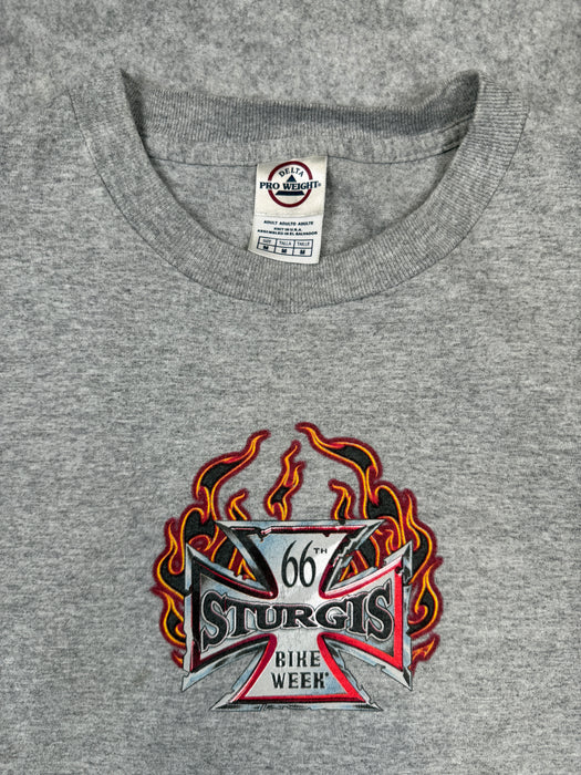 Vintage Sturgis 66th Bike Week Tank Top Tee Grey | Vitnage Clothing Store Canada