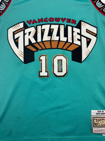 (L) Mitchell & Ness Vancouver Grizzlies Mike Bibby Jersey