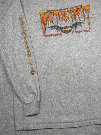 Vintage Harley Davidson Biketoberfest L/S Tee Grey