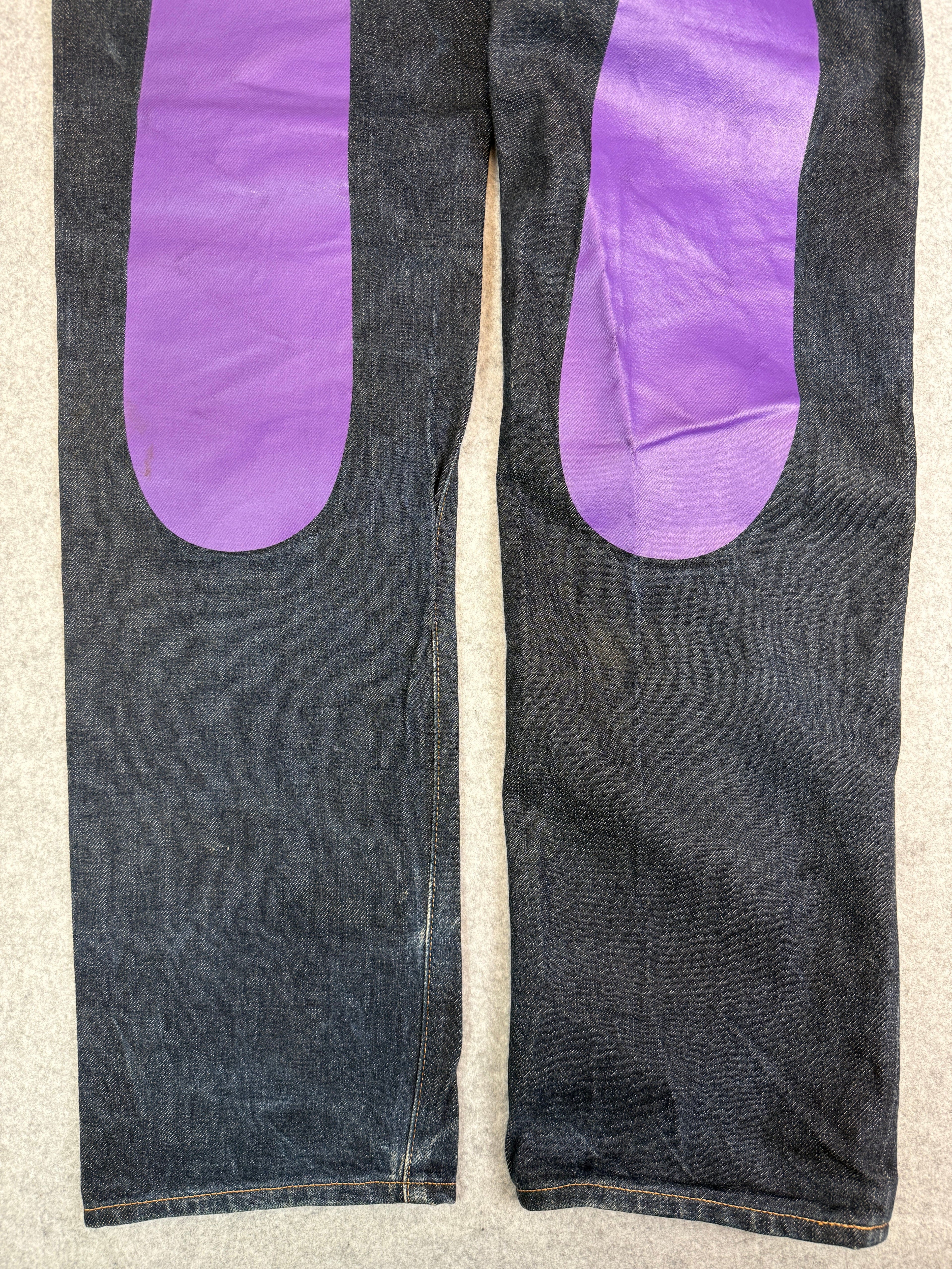Evisu Lot 2000 No. 3 Purple Daicock Denim Pants