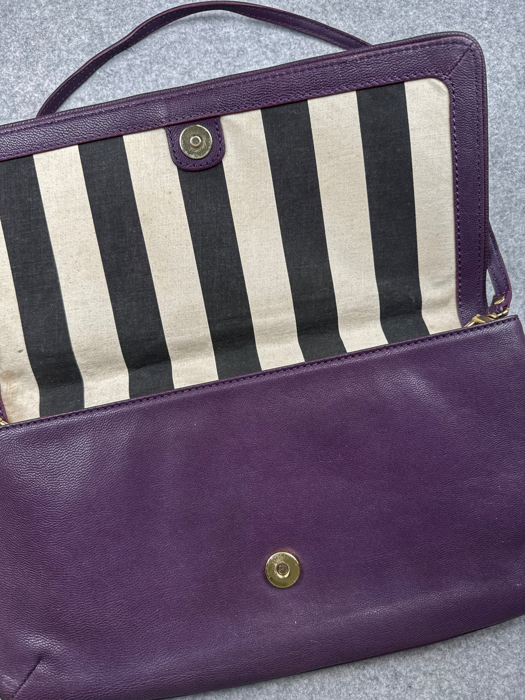 Vivienne Westwood Embossed Orb Logo Clutch Bag Purple