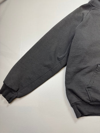Vintage Faded Chrome Hearts Tonal Black Horseshoe Thermal Hoodie