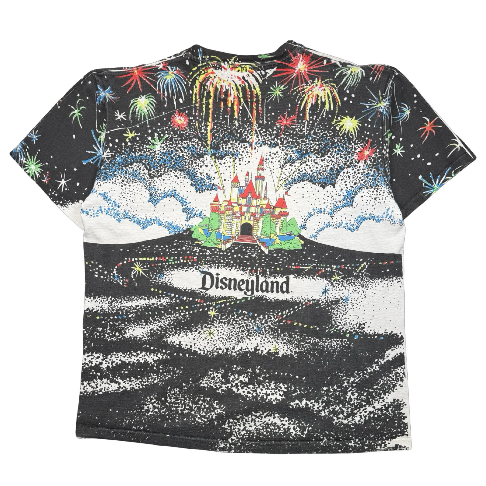 Vintage 90's Disneyland Fireworks AOP Tee