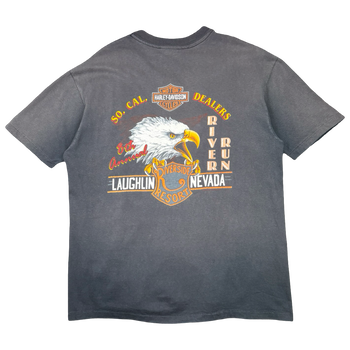 Vintage Harley Davidson 8th Annual River Run Tee Grey