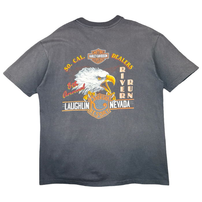 Vintage Harley Davidson 8th Annual River Run Tee Grey | Vitnage Clothing Store Canada