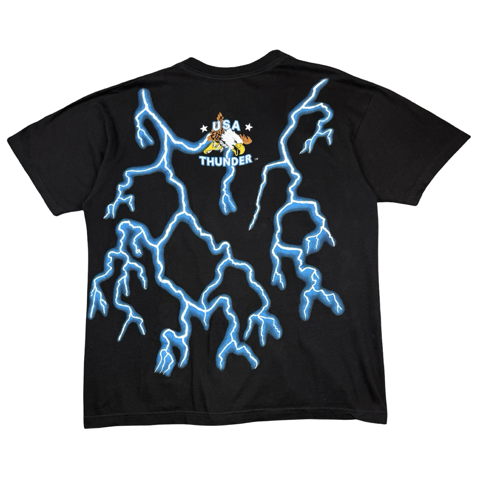 Vintage American Thunder Blue Lightning Chief Tee Black
