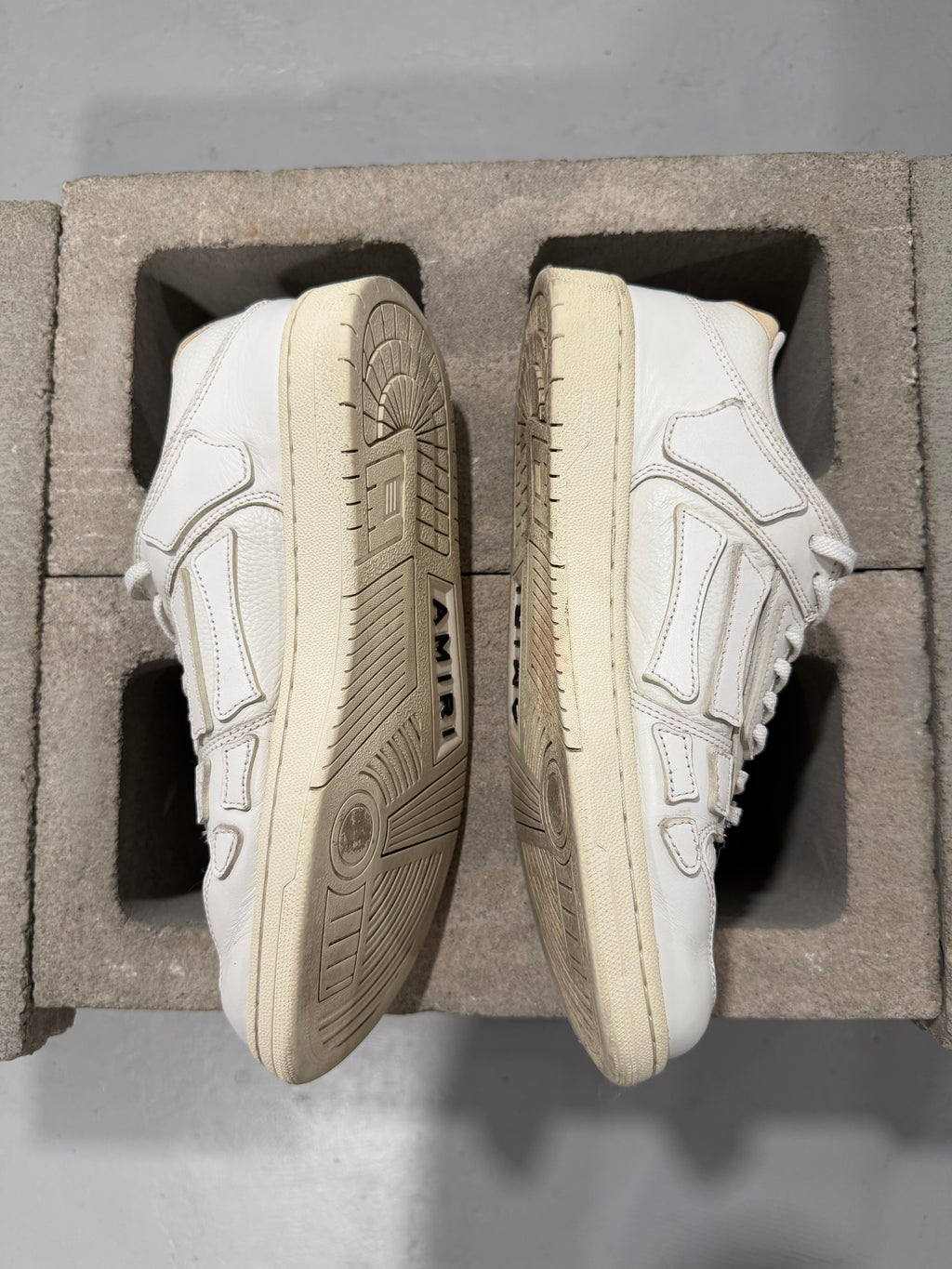 Amiri Skel Top Low Sneakers White (USED)