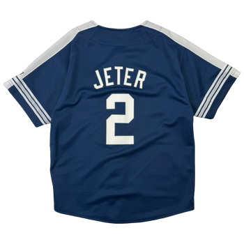 Vintage Derek Jeter New York Yankees Starter Jersey Navy