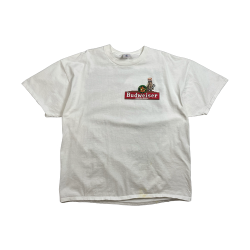 Vintage 90s Budweiser Chameleon Tee White | Vintage Clothing Store Canada