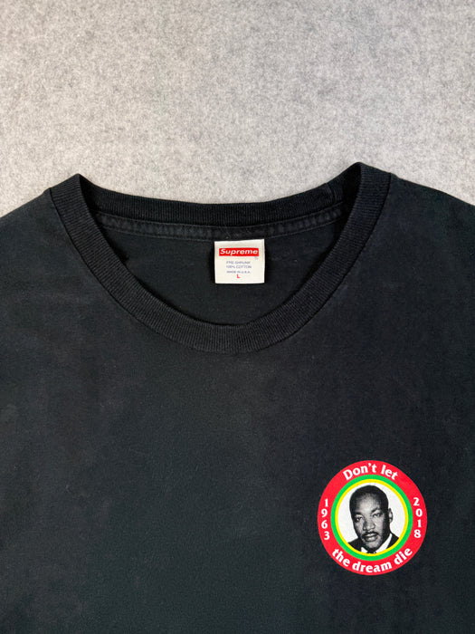 Supreme MLK Dream Tee Black (USED) | Vitnage Clothing Store Canada