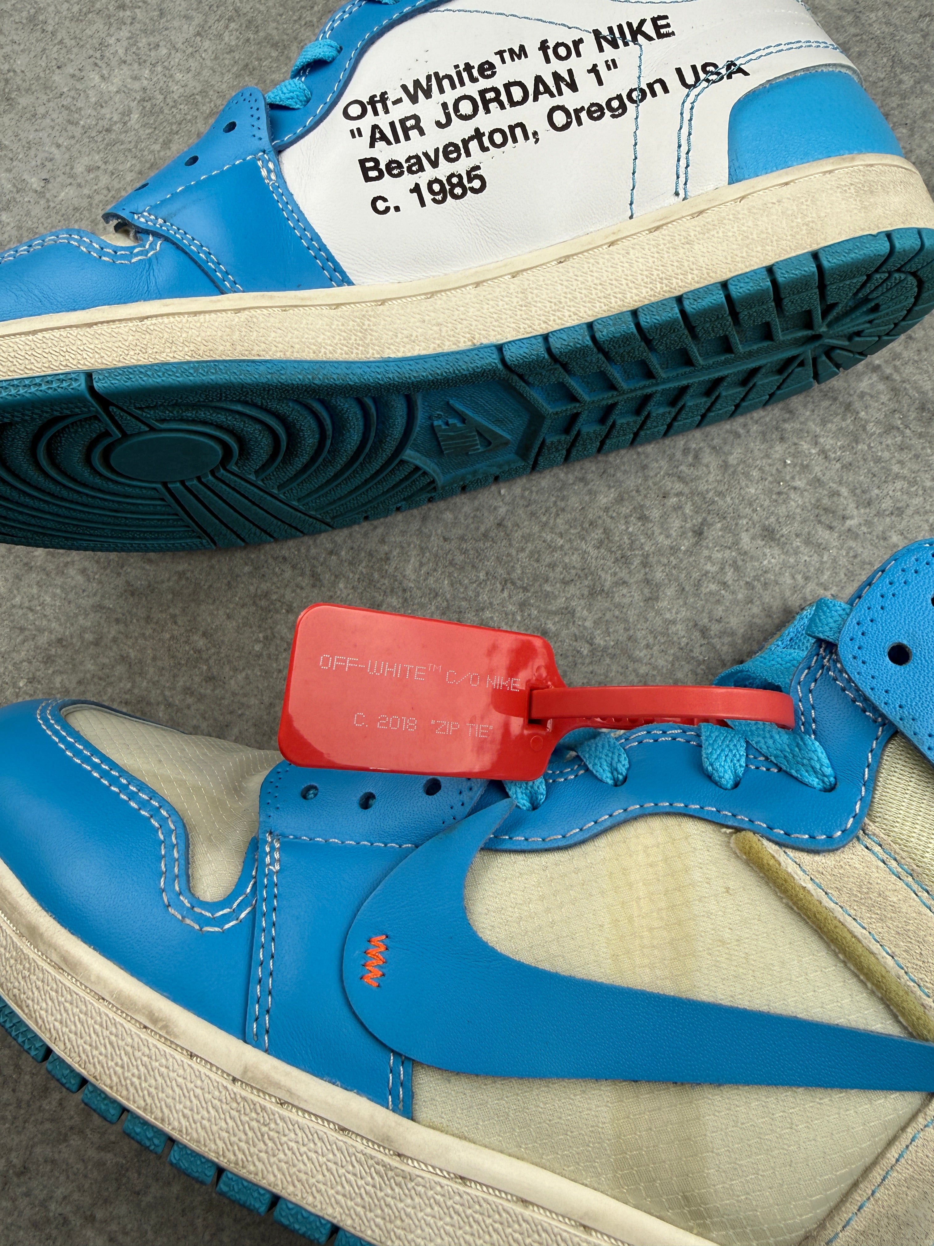 Air Jordan 1 High Retro x Off-White University Blue (USED)