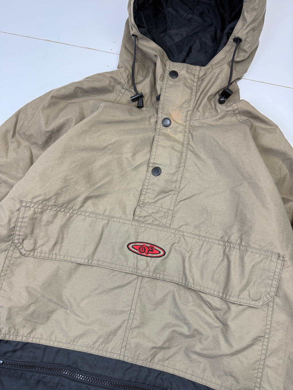 Vintage Ocean Pacific Anorak Jacket Olive Brown