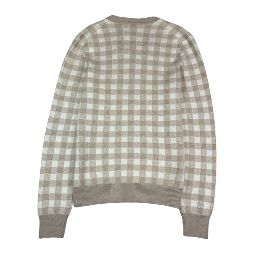 Women's Yves Saint Laurent Cashmere V Neck Knit Tan | Vintage Clothing Store Canada