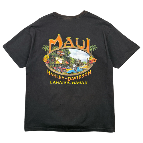 Vintage Harley Davidson Maui Tee Black | Vintage Clothing Store Canada