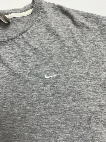 (XL) Vintage 2000s Nike Side Swoosh Tee Grey