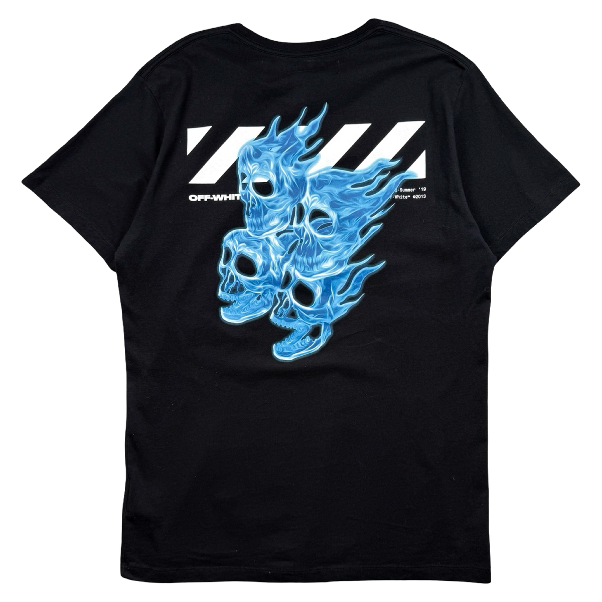 Off-White Diagonal Skulls Oversized Tee Black (USED)