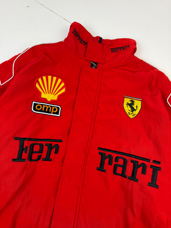 Vintage Ferrari Racing Jacket Red