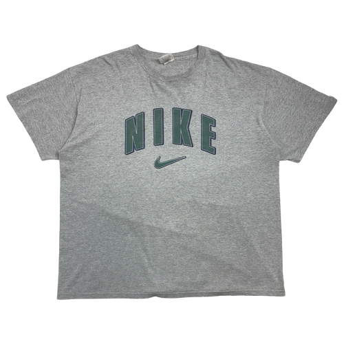 Vintage 2000s Nike Logo Tee Grey | Vintage Clothing Store Canada