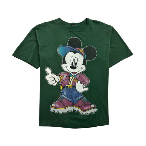 (XL) Vintage 2000s Mickey Mouse Tee Green | Vintage Clothing Store Canada