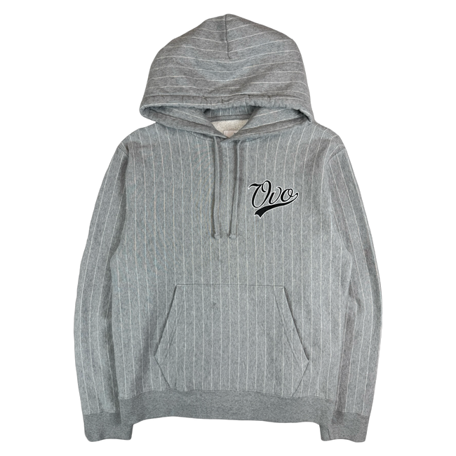 OVO Script Pinstripe Hoodie Grey (USED)