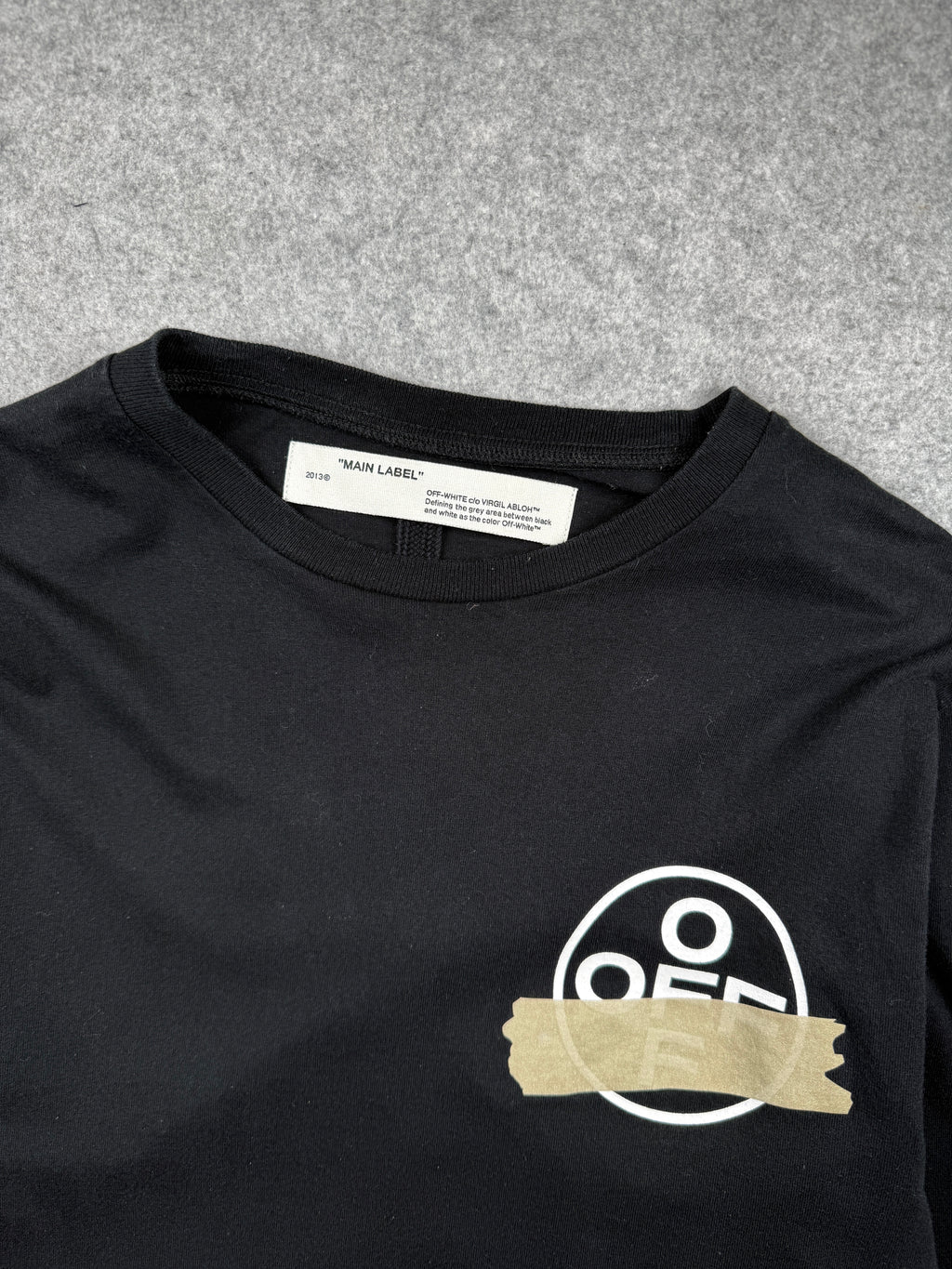 OFF-WHITE Tape L/S Tee Black (USED)