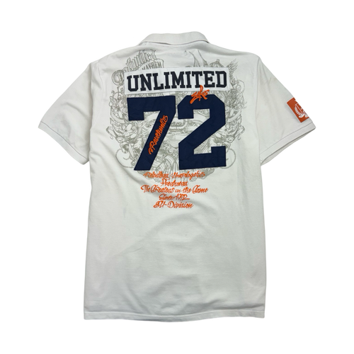 Vintage Y2k Ecko Unltd. Polo Tee White | Vintage Clothing Store Canada