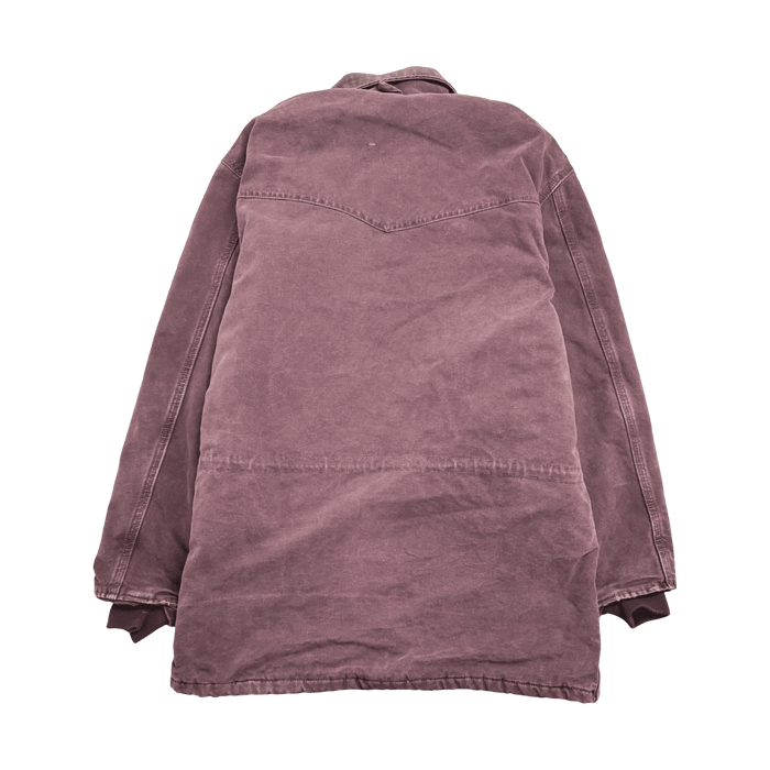 Vintage Carhartt Chore Jacket Burgundy | Vitnage Clothing Store Canada