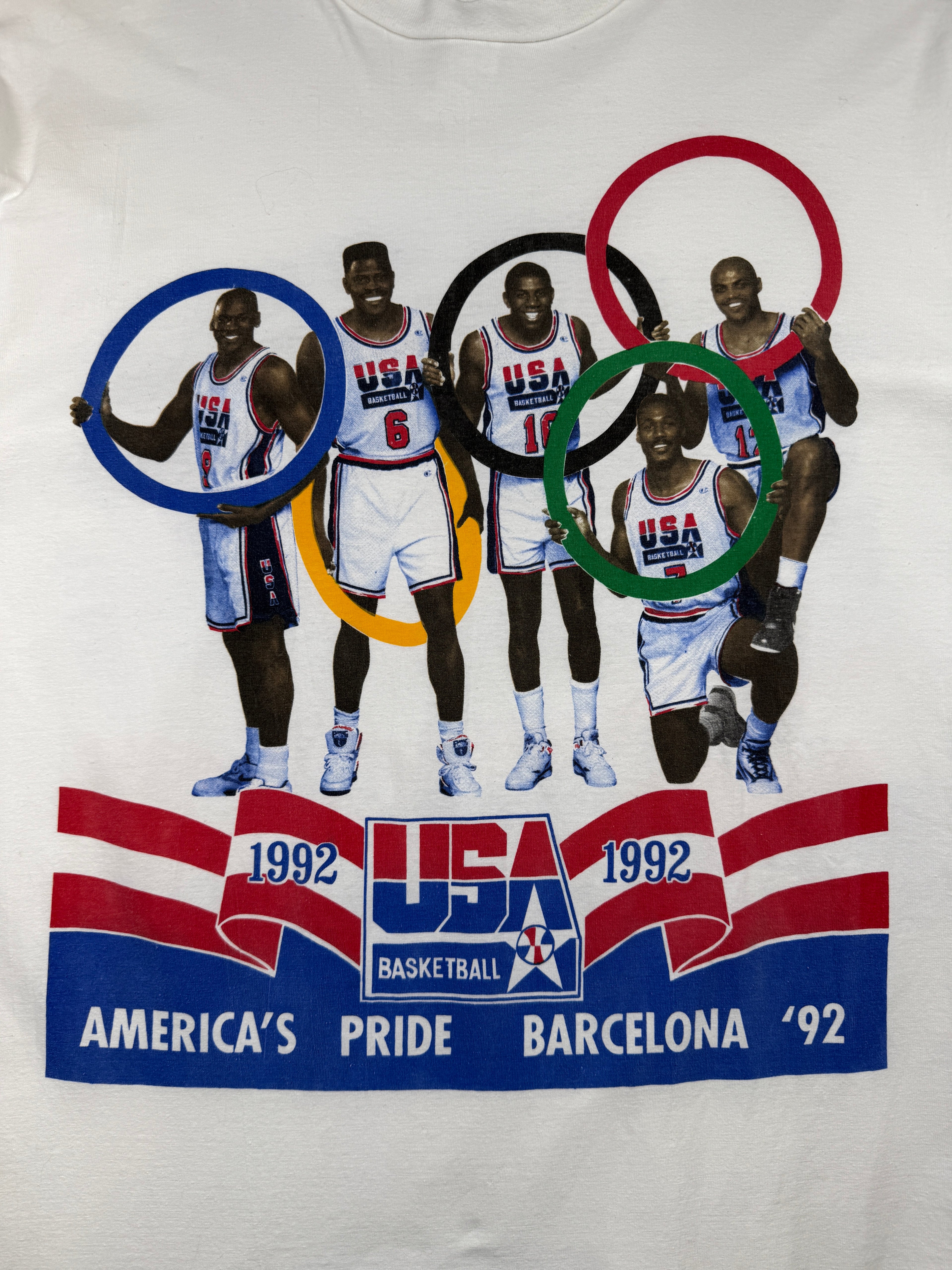 Vintage 1992 Olympics America's Pride Tee White