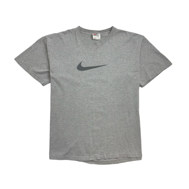 Vintage 90s Nike Big Swoosh Tee Grey