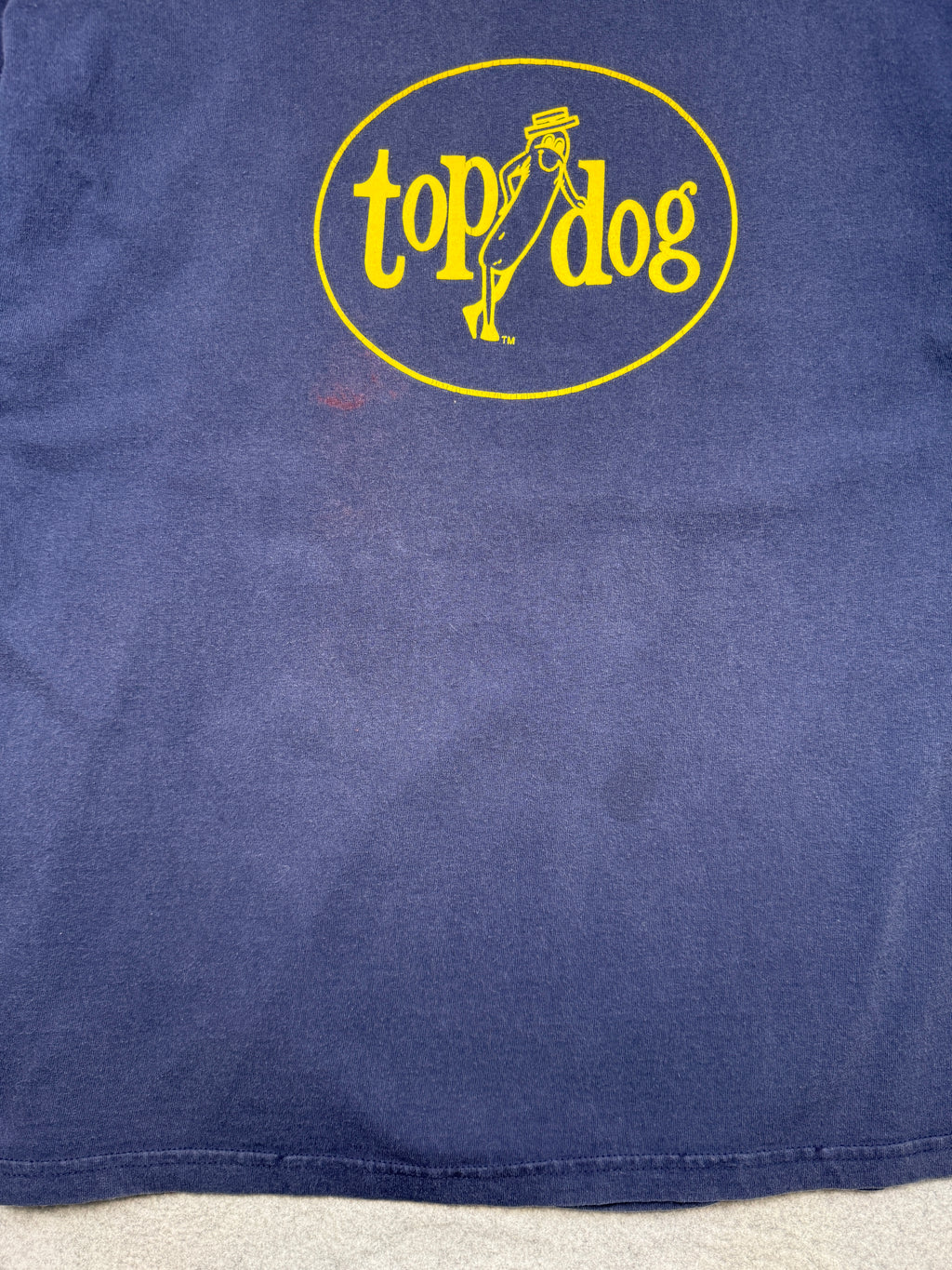 Vintage Top Dog Hot Dog Tee Navy