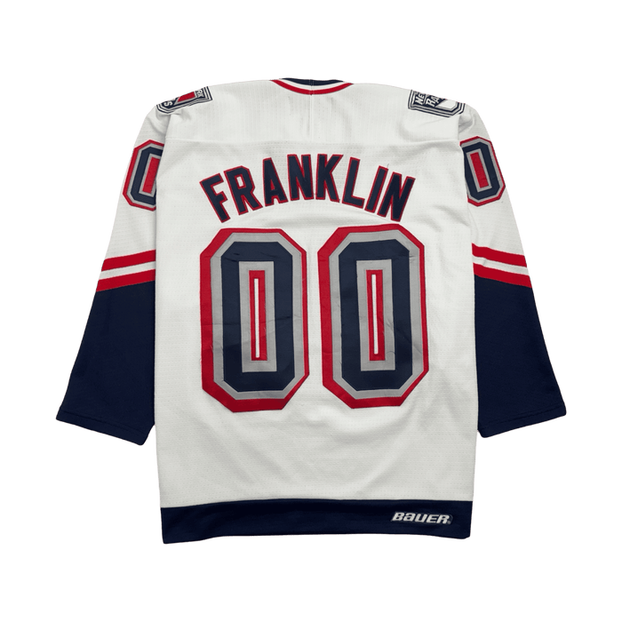 Vintage NHL New York Rangers Franklin Hockey Jersey White | Vitnage Clothing Store Canada