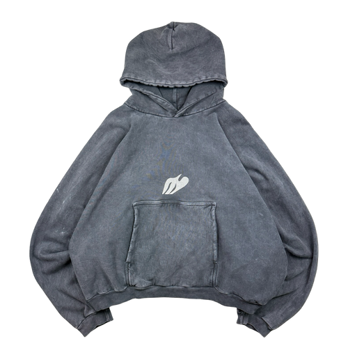 Kanye West Donda Doves Slam Hoodie Washed Black (USED) | Vintage Clothing Store Canada