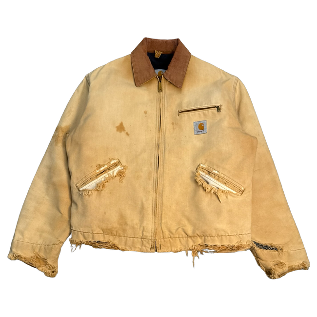 Vintage Reworked Carhartt Detroit Work Jacket Khaki