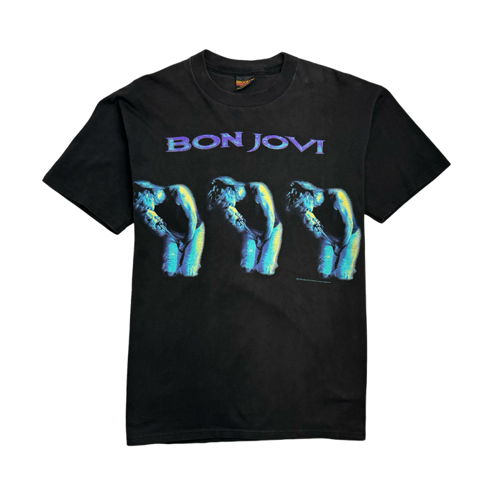 (M) Vintage '94 Bon Jovi Tour Tee Black | Vitnage Clothing Store Canada