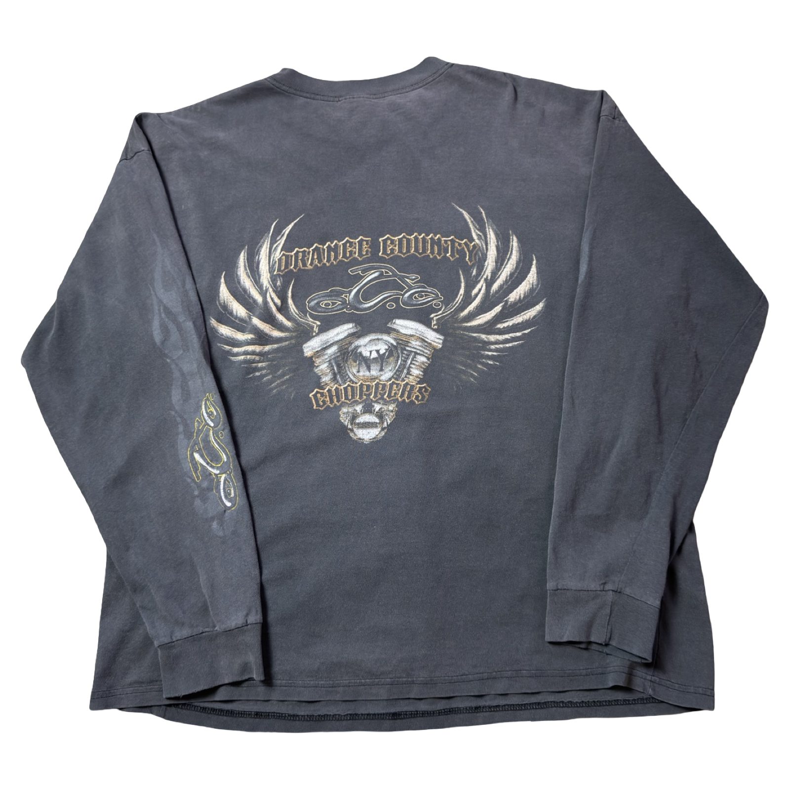 Vintage Faded Orange County Choppers L/S Tee Black