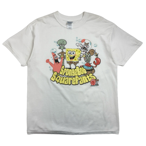 Vintage 2000's Spongebob Squarepants Tee White | Vintage Clothing Store Canada