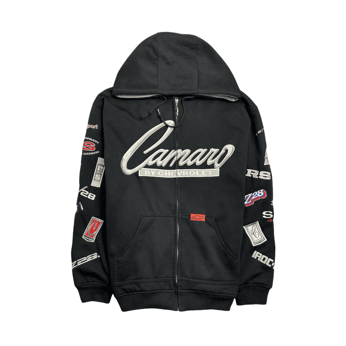 (XL) Vintage JH Camaro Zip-Up Hoodie Black | Vitnage Clothing Store Canada