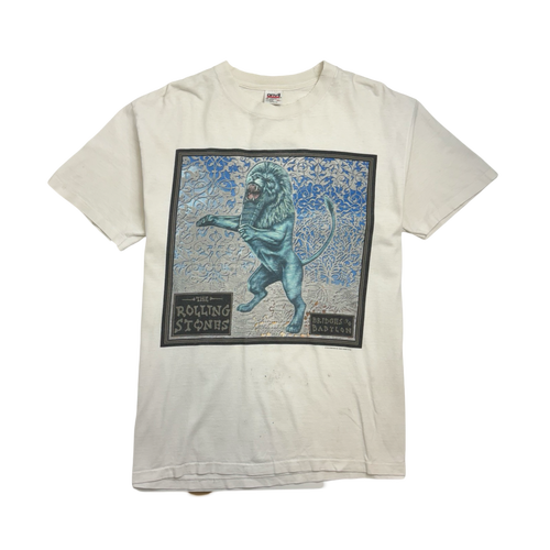 (L) Vintage '97 Rolling Stone Bridges To Babylon Tour Tee White | Vintage Clothing Store Canada