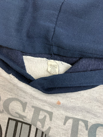 Vintage 90's Georgetown Hoyas Taz Hoodie Grey